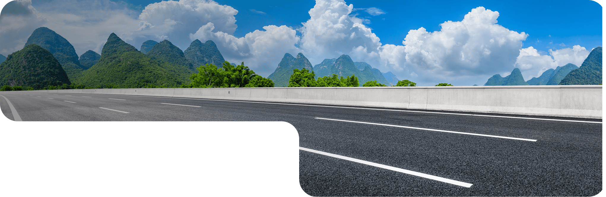 Asphalt highway road containing eps materials